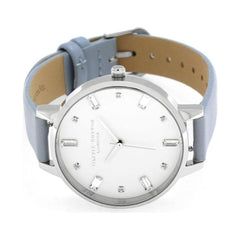Luxour, Olivia Burton Blue Synthetic Leather Watch, 