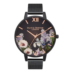 Luxour, Olivia Burton Black Steel Watch, 