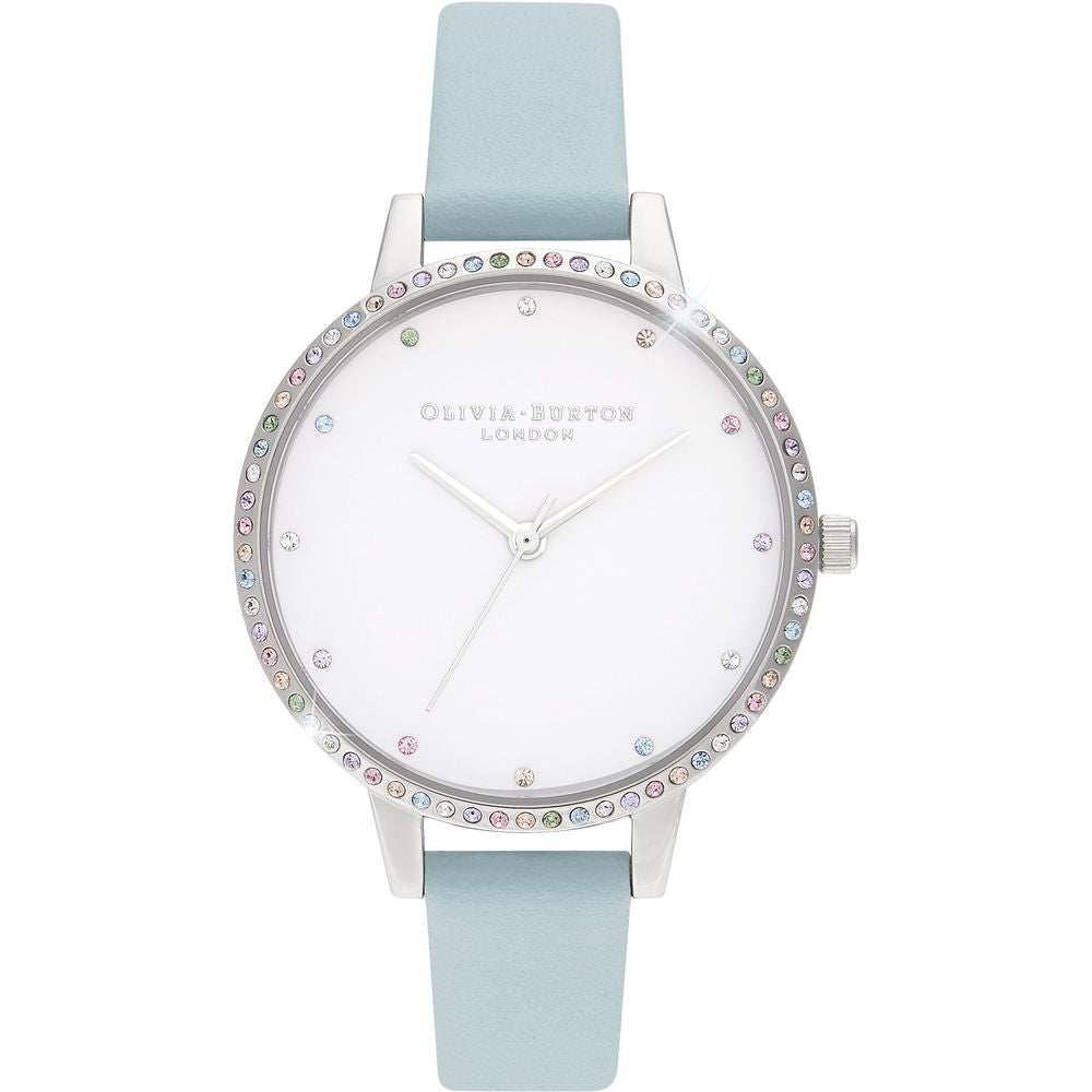 Luxour, Olivia Burton Blue Synthetic Leather Watch, 