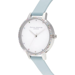 Luxour, Olivia Burton Blue Synthetic Leather Watch, 