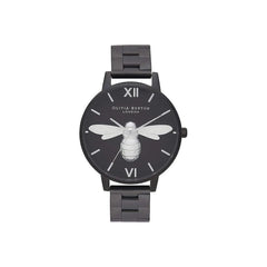 Luxour, Olivia Burton Black Steel Watch, 