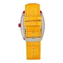 Luxour, Chronotech Orange Leather Watch, 