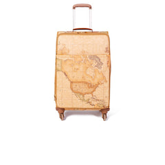 Luxour, Alviero Martini Prima Classe Beige Cotton Luggage And Travel, 