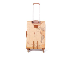 Luxour, Alviero Martini Prima Classe Beige Cotton Luggage And Travel, 