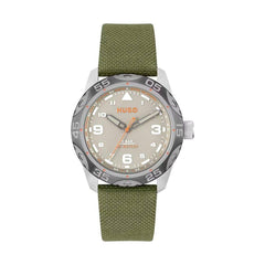 Luxour, Hugo Boss Green Fabric Watch, 
