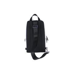 Luxour, Michael Kors Cooper Medium White Signature PVC Sling Backpack, 