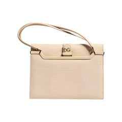Luxour, Dolce & Gabbana Beige Leather Ingrid Top Handle Shoulder Bag, 