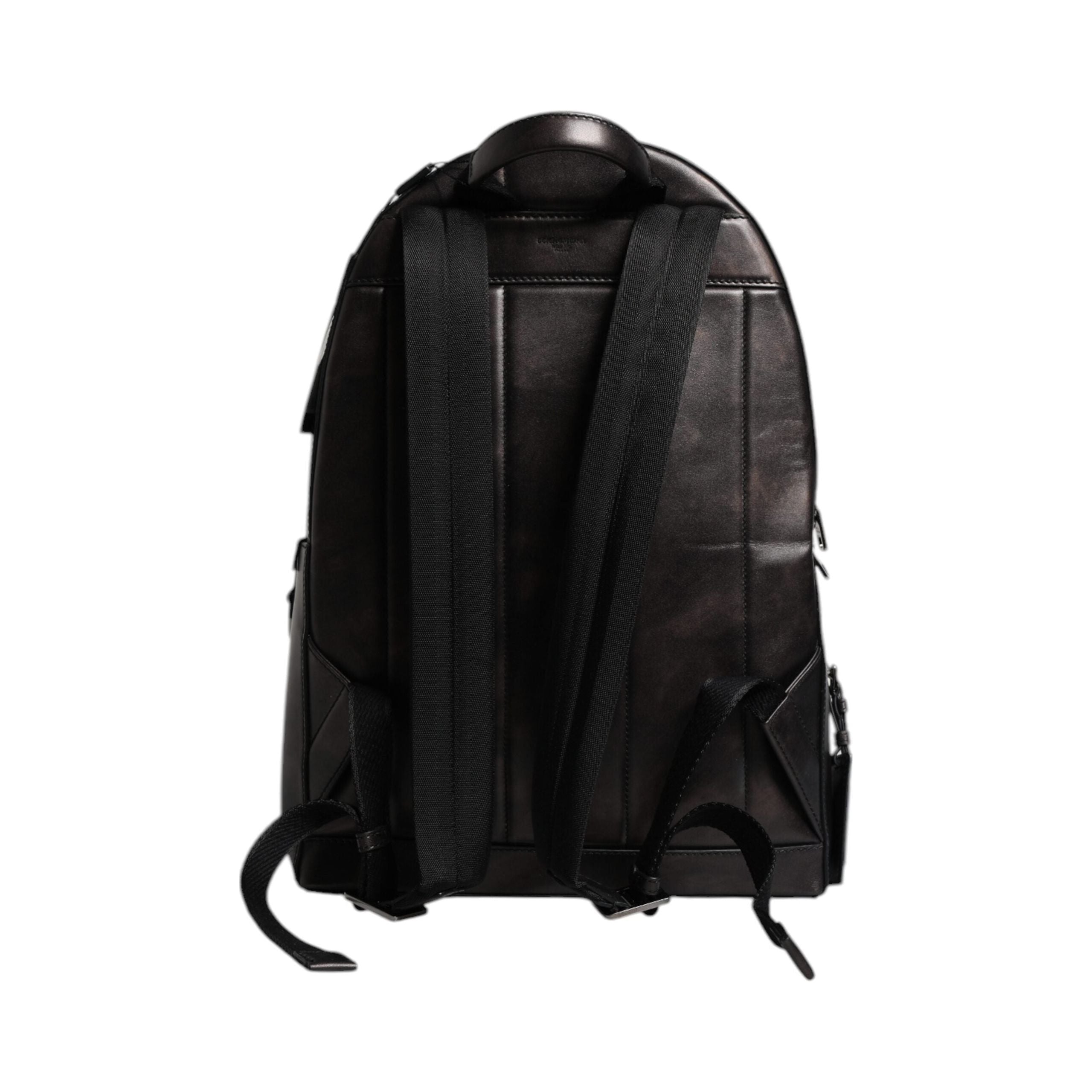 Luxour, Dolce & Gabbana Bronze Leather School Travel Backpack Bag, 