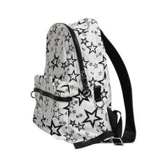 Luxour, Dolce & Gabbana White DG Stars Print Nylon School Backpack Bag, 