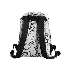 Luxour, Dolce & Gabbana White DG Stars Print Nylon School Backpack Bag, 