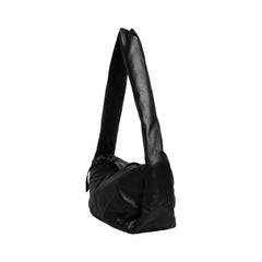 Luxour, Dolce & Gabbana Black Leather Logo Plaque Shoulder Bag, 