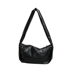 Luxour, Dolce & Gabbana Black Leather Logo Plaque Shoulder Bag, 