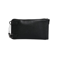 Luxour, Dolce & Gabbana Black Leather Purse Crossbody Sling Phone Bag, 