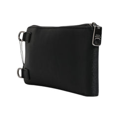 Luxour, Dolce & Gabbana Black Leather Purse Crossbody Sling Phone Bag, 