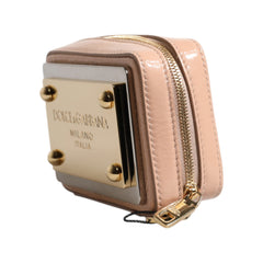 Luxour, Dolce & Gabbana Nude Leather Logo Plaque Crossbody Bag, 