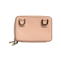 Luxour, Dolce & Gabbana Nude Leather Logo Plaque Crossbody Bag, 