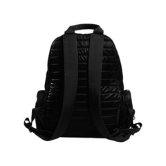 Luxour, Dolce & Gabbana Black Nylon Logo Plaque Travel School Backpack Bag, 