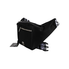 Luxour, Dolce & Gabbana Black Polyester Logo Plaque Belt Waist Men Fanny Pack Bag, 