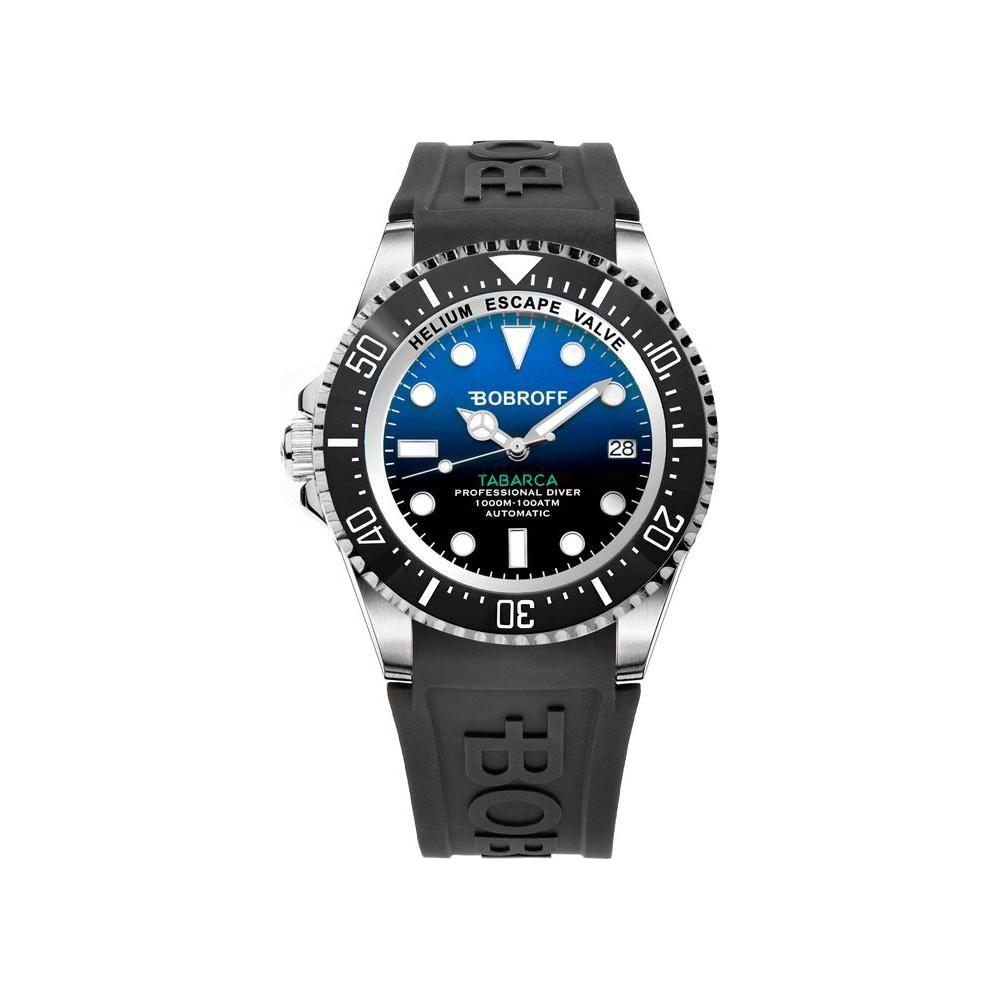 Luxour, Bobroff Black Silicone Watch, 