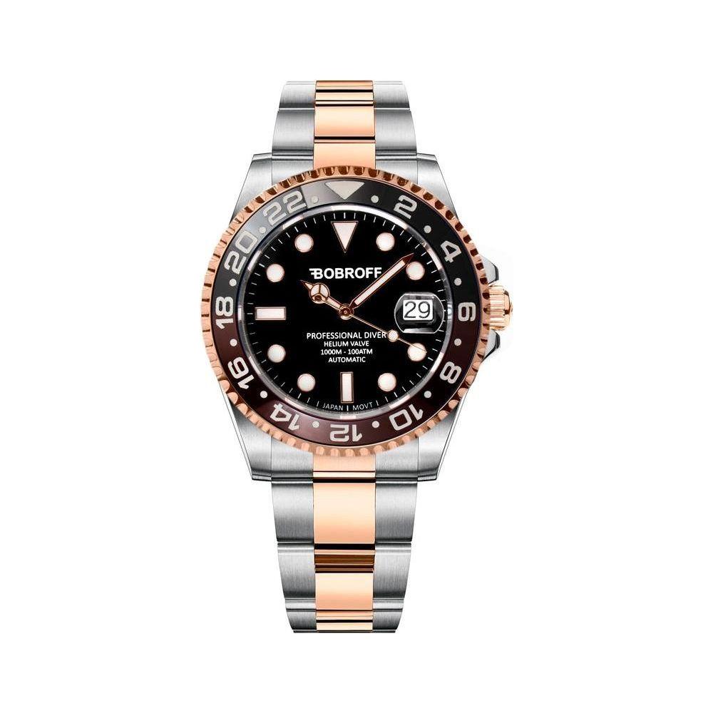 Luxour, Bobroff Silver Stainless Steel Watch, 