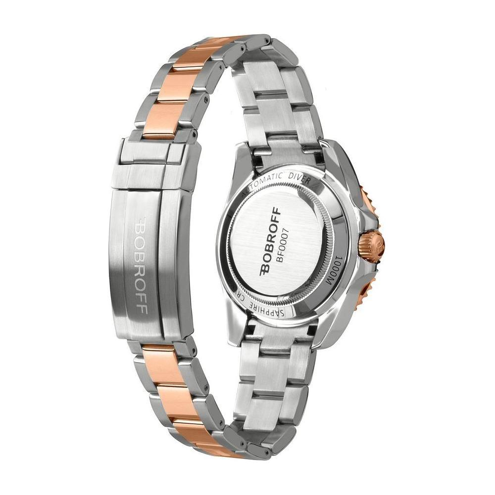 Luxour, Bobroff Silver Stainless Steel Watch, 