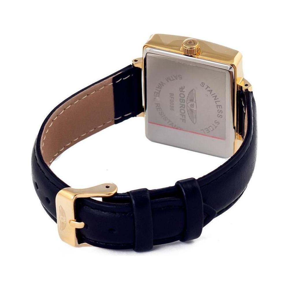 Luxour, Bobroff Black Leather Watch, 