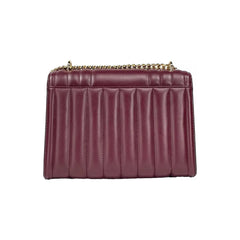 Luxour, Michael Kors Whitney Medium Chain Shoulder Flap Crossbody Oxblood, 