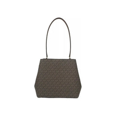 Luxour, Michael Kors Medium Pratt Bucket Shoulder Bag Purse Brown, 