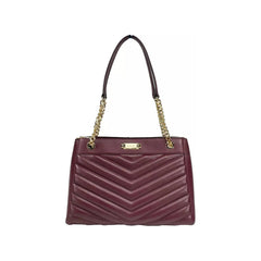 Luxour, Michael Kors Whitney Medium Chain Shoulder Bag Purse Oxblood, 