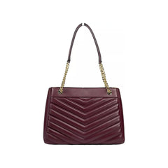 Luxour, Michael Kors Whitney Medium Chain Shoulder Bag Purse Oxblood, 