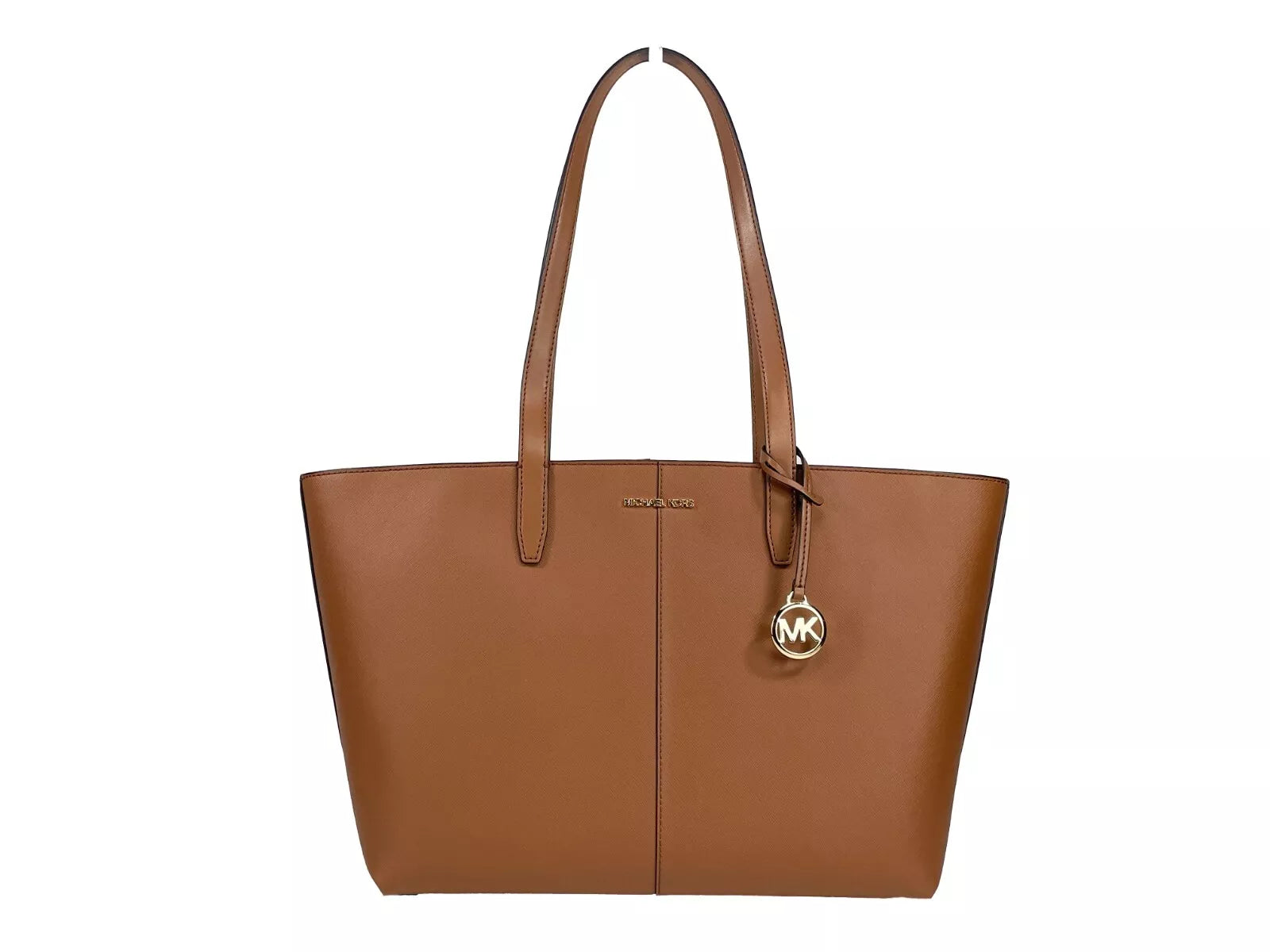 Luxour, Michael Kors Medium Zip Top Tote Carryall Bag Brown, 