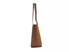 Luxour, Michael Kors Medium Zip Top Tote Carryall Bag Brown, 