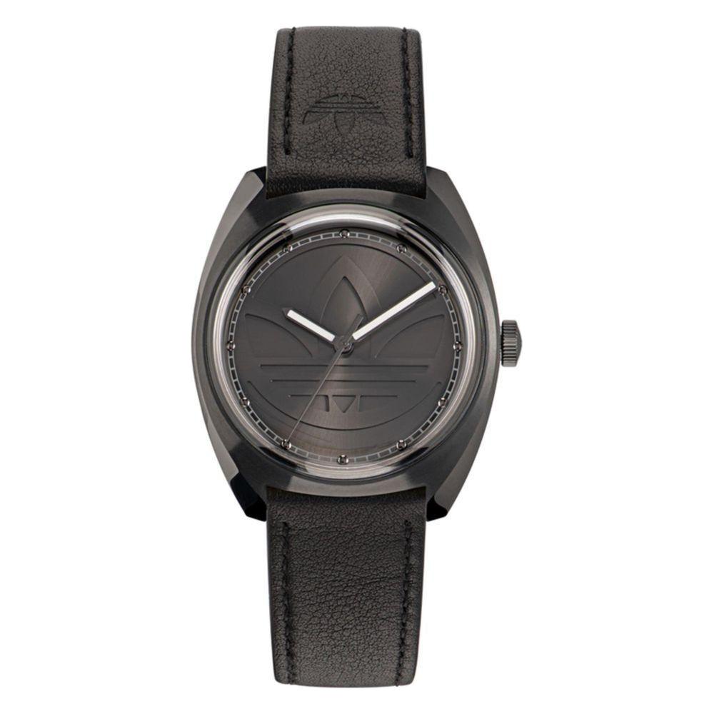 Luxour, Adidas Black Leather Watch, 