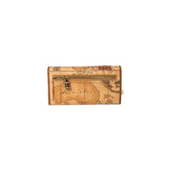 Luxour, Alviero Martini Prima Classe Beige Leather Wallet, 