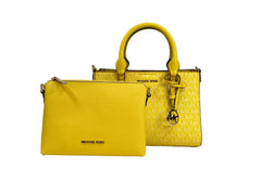 Luxour, Michael Kors Charlotte 3 in 1 Satchel Bag Crossbody Golden Yellow, 