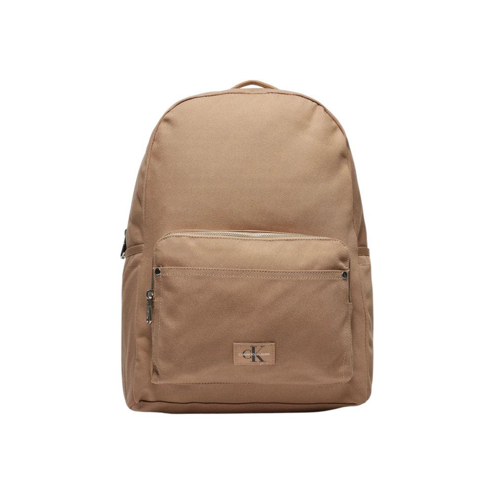 Luxour, Calvin Klein Beige Recycled Polyester Backpack, 