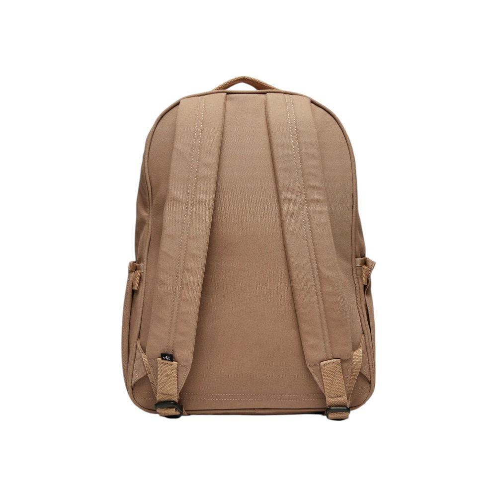 Luxour, Calvin Klein Beige Recycled Polyester Backpack, 