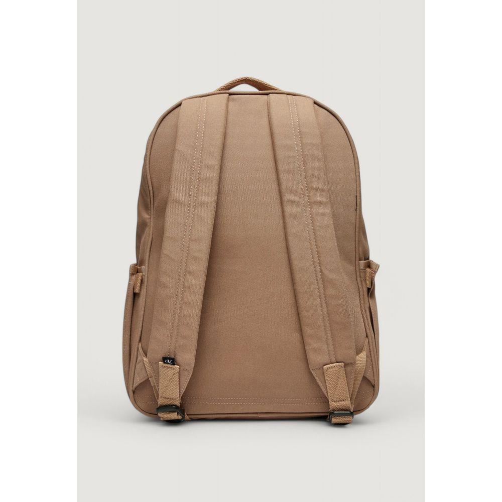 Luxour, Calvin Klein Beige Recycled Polyester Backpack, 