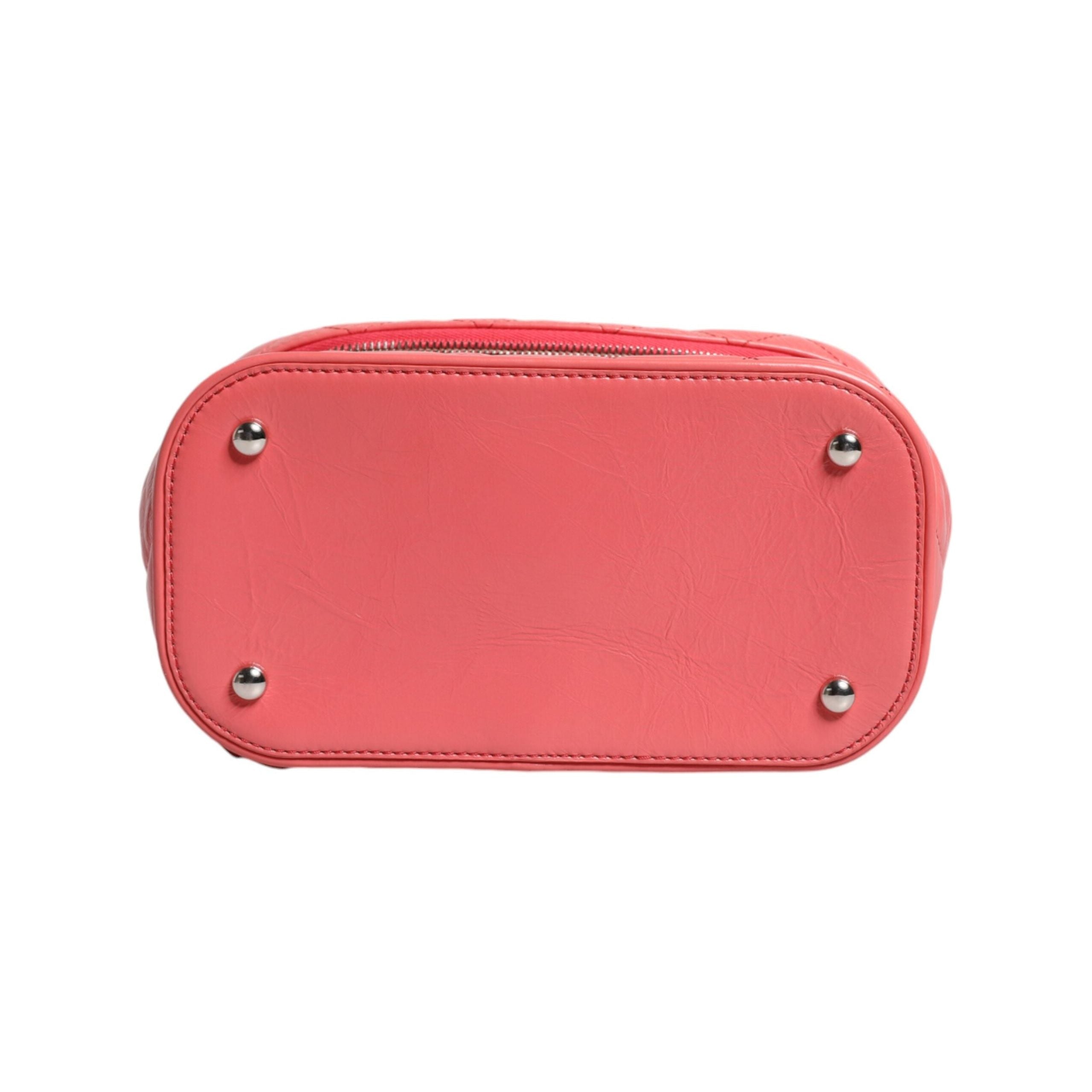 Luxour, Chanel Pink Vinyl Leather Backpack Purse Bag, 