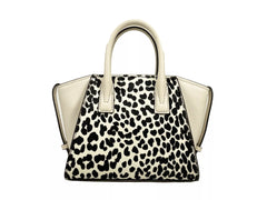 Luxour, Michael Kors Avril XS Cream Cheetah Satchel Crossbody Bag Purse, 