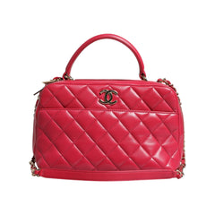 Luxour, Chanel Pink Seal Matelasse Chain CC Lamb Skin Leather Bag, 