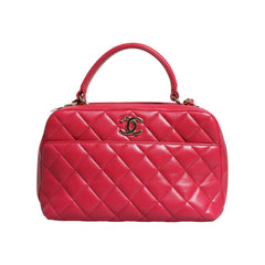 Luxour, Chanel Pink Seal Matelasse Chain CC Lamb Skin Leather Bag, 