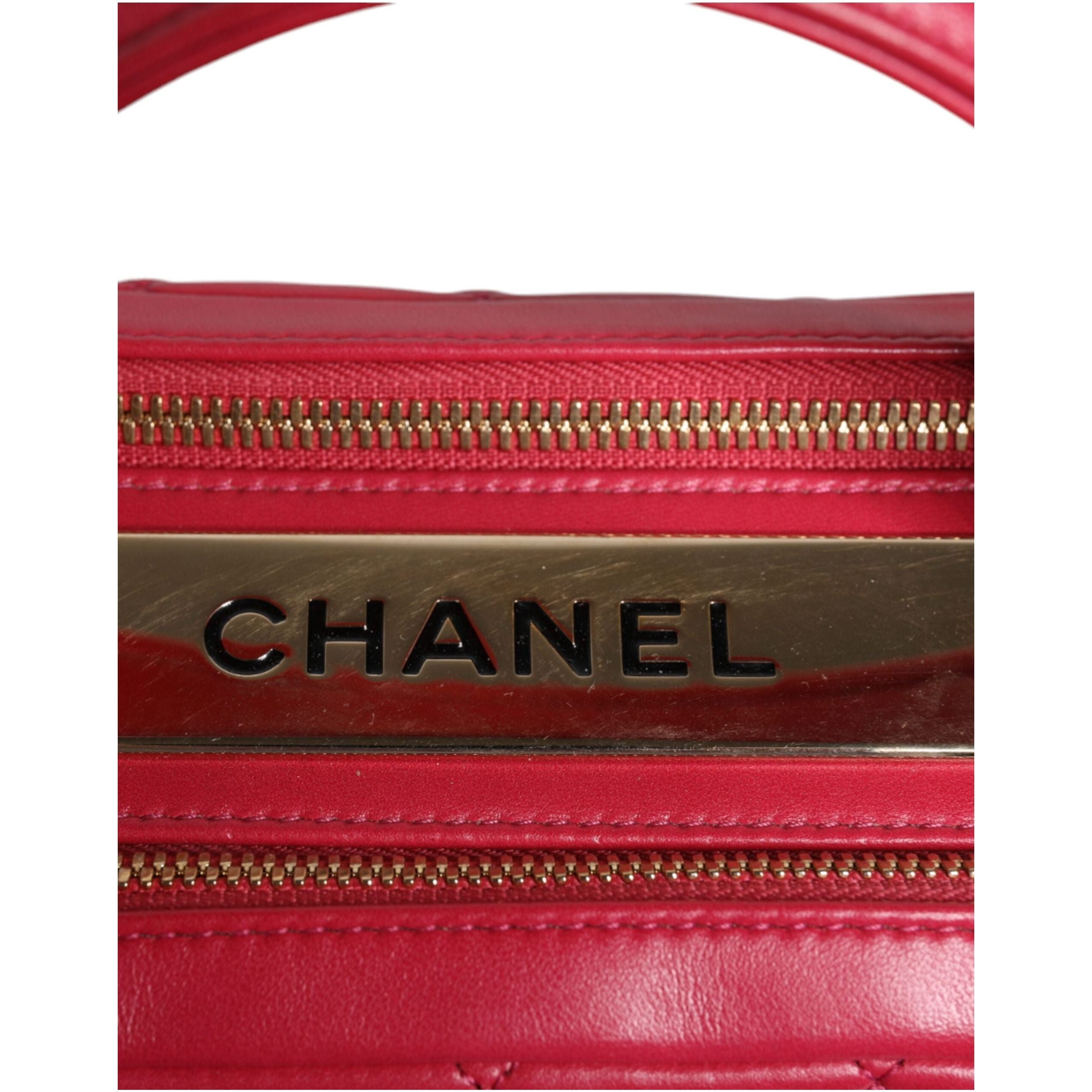 Luxour, Chanel Pink Seal Matelasse Chain CC Lamb Skin Leather Bag, 