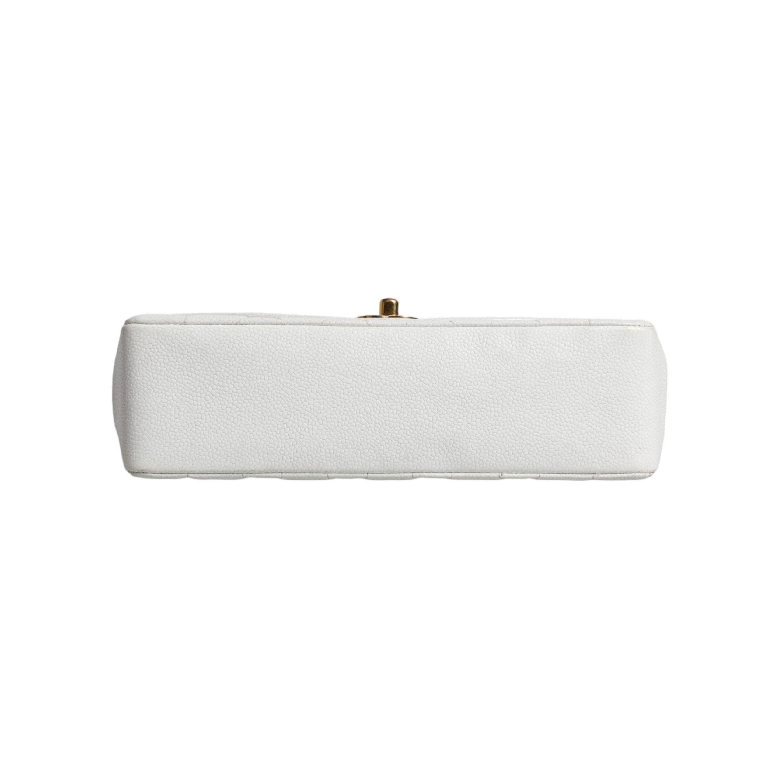 Luxour, Chanel White Medium Classic DIANA Shoulder Bag Gold Plated Purse, 
