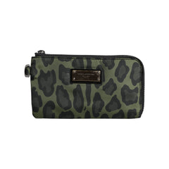 Luxour, Dolce & Gabbana Green Leopard Leather Logo Plaque Multifunctional Kit Bag, 