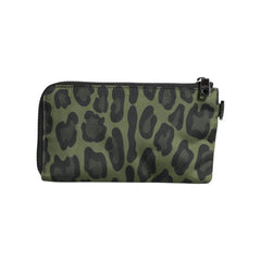 Luxour, Dolce & Gabbana Green Leopard Leather Logo Plaque Multifunctional Kit Bag, 