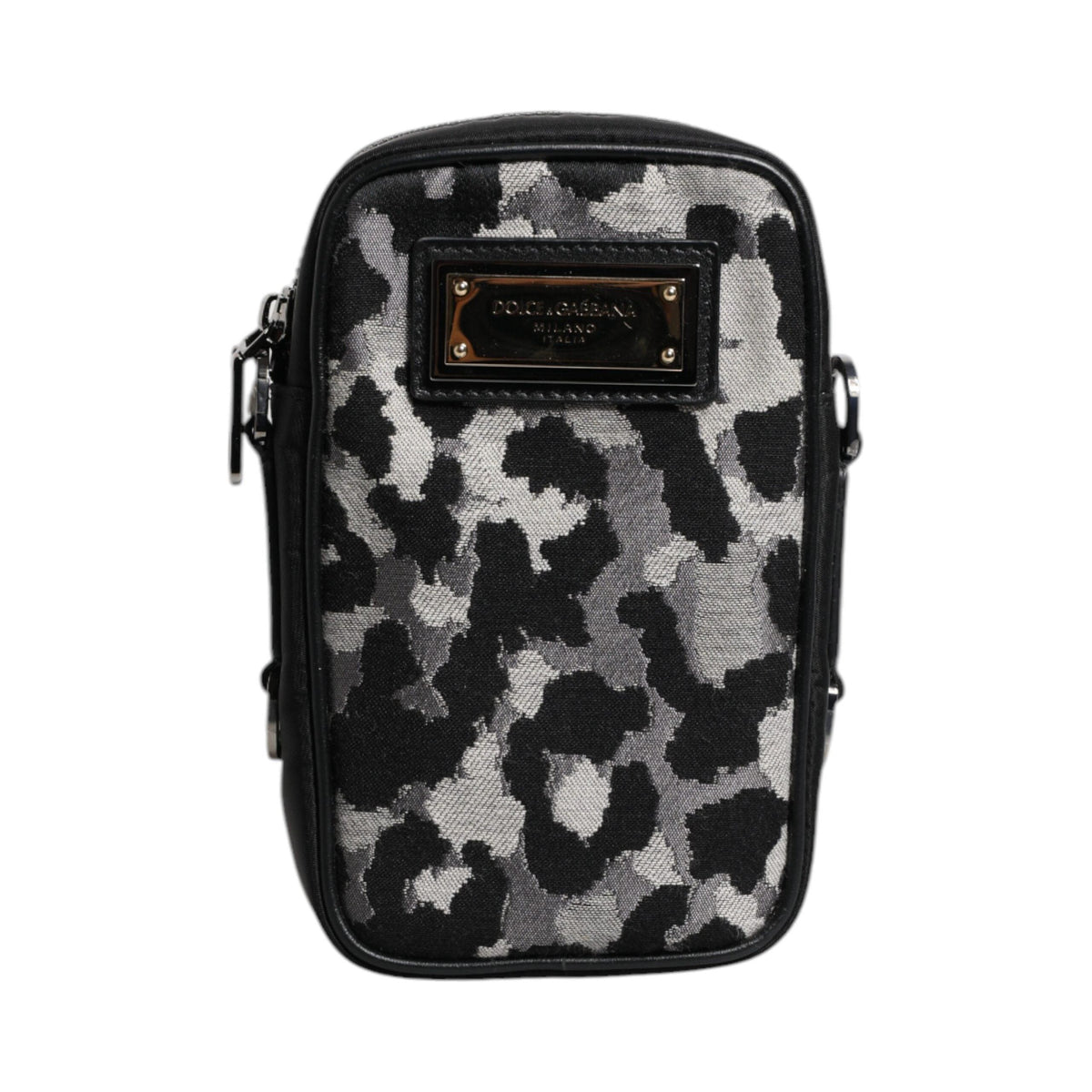 Luxour, Dolce & Gabbana Multicolor Camouflage Jacquard Logo Plaque Crossbody Bag, 