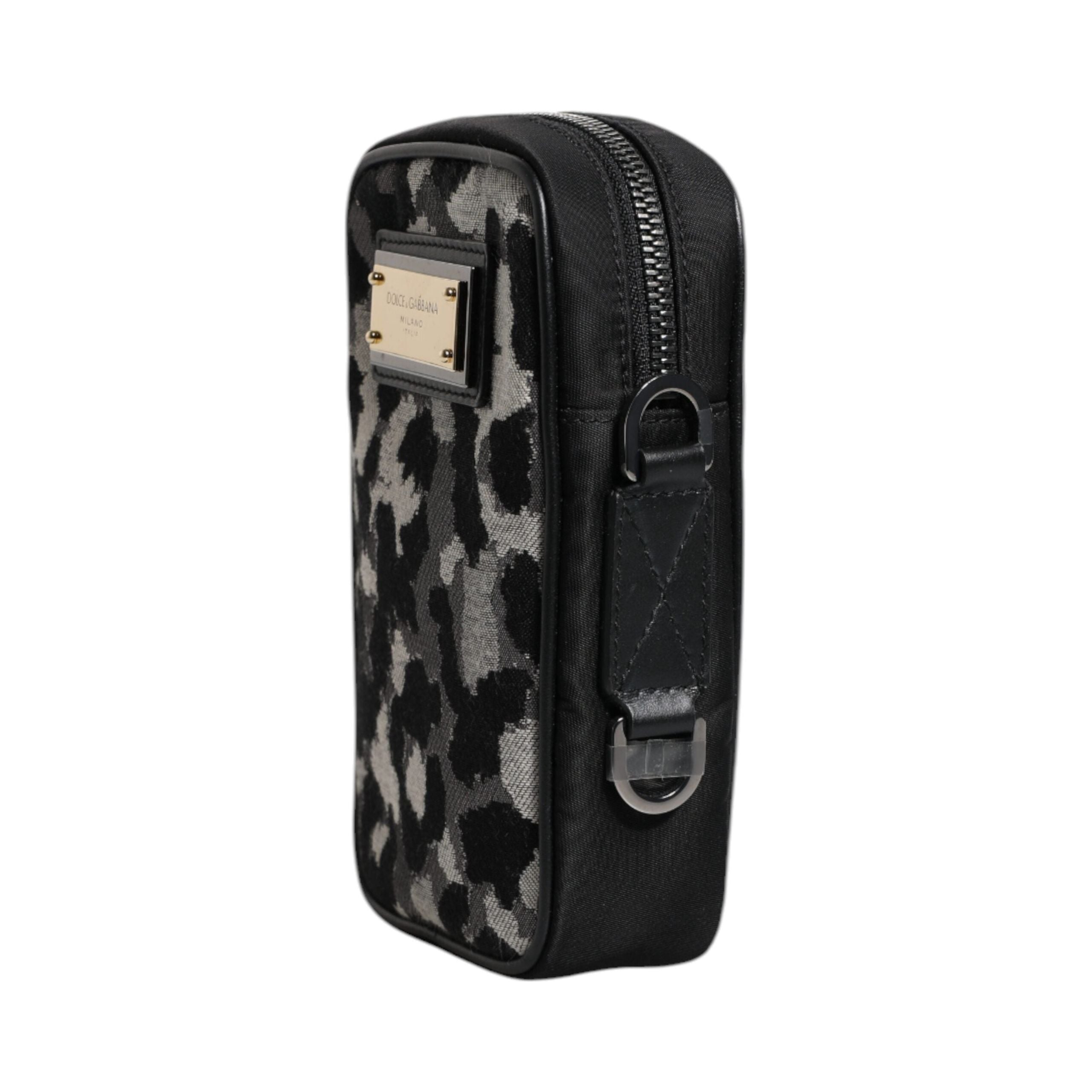 Luxour, Dolce & Gabbana Multicolor Camouflage Jacquard Logo Plaque Crossbody Bag, 