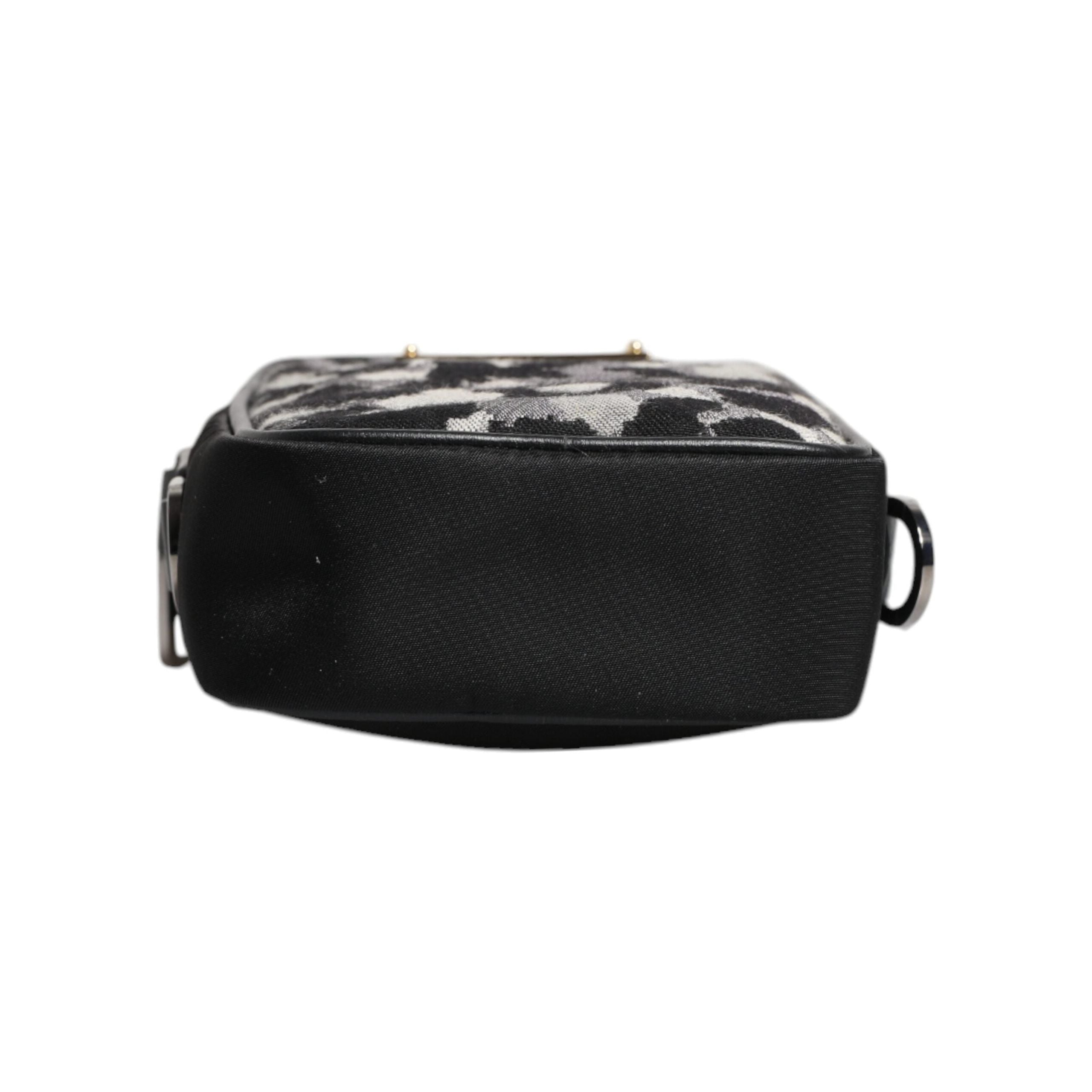 Luxour, Dolce & Gabbana Multicolor Camouflage Jacquard Logo Plaque Crossbody Bag, 