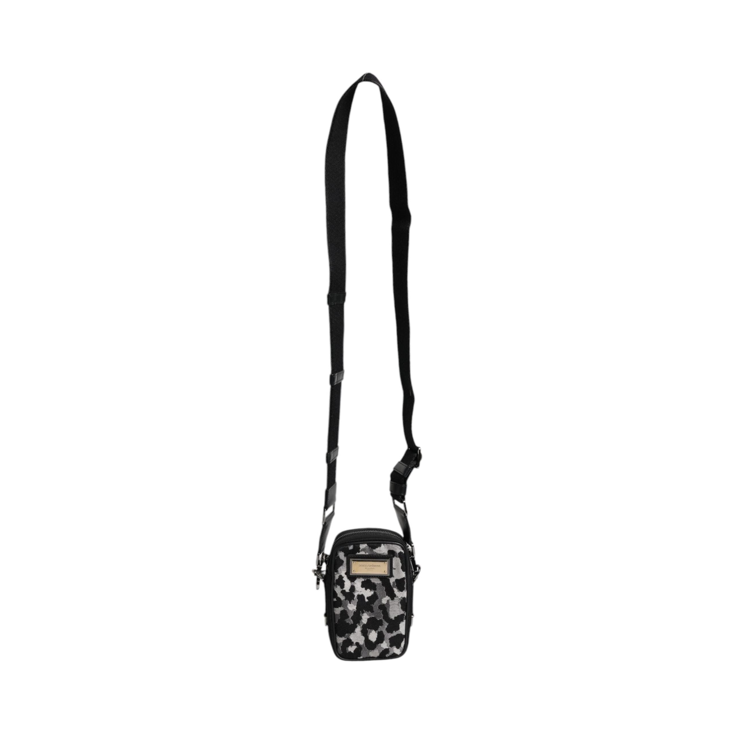 Luxour, Dolce & Gabbana Multicolor Camouflage Jacquard Logo Plaque Crossbody Bag, 